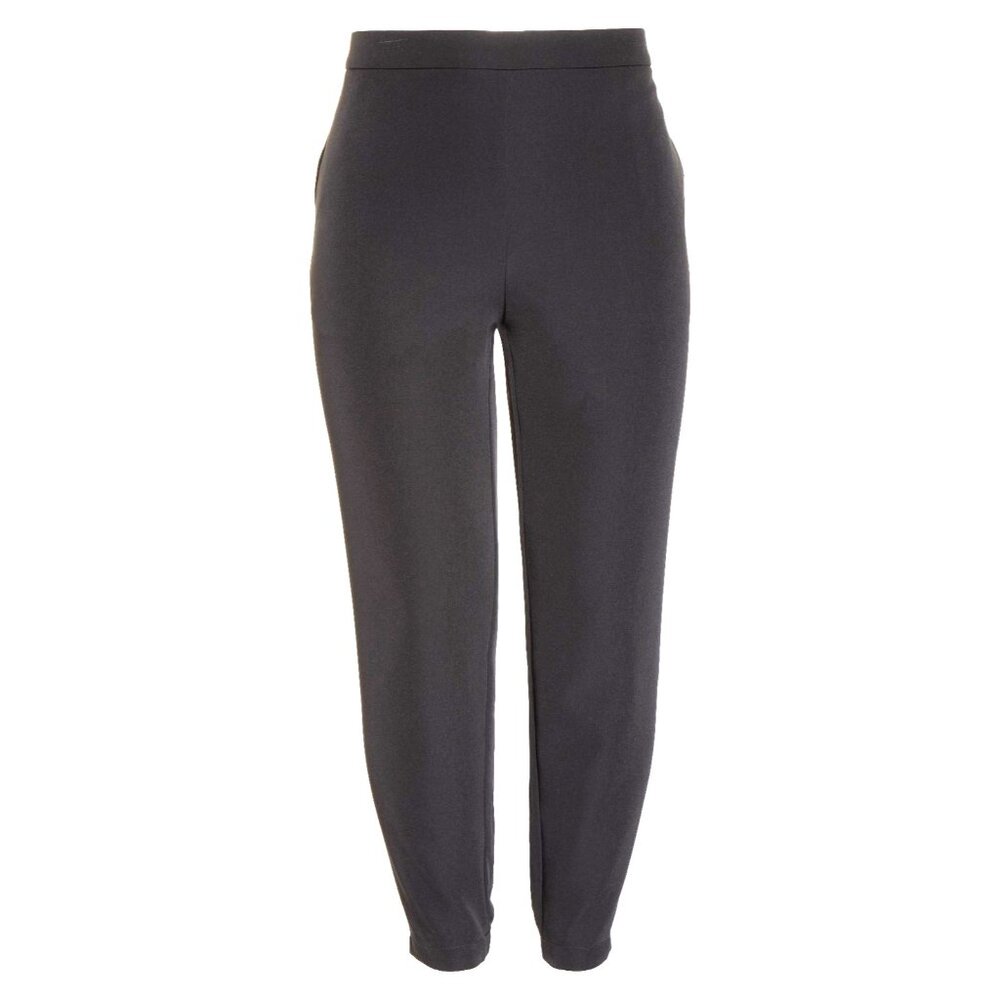 NWT Eileen Fisher Track Pant in Black Sleek Recycled Polyester Jogger Pants 2X